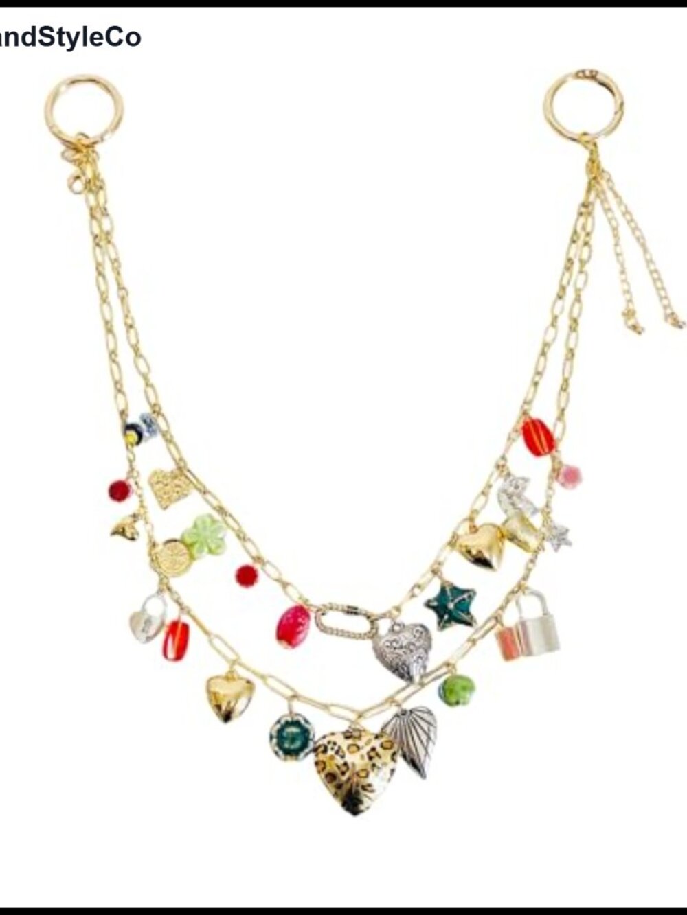Chain Bag Charm for Handbag Purse Backpack Stainless Steel Alloy Resin